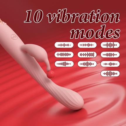 Rabbit Vibrator for Women Beginner Clitoris Nipples Stimulator Clit G-Spot Vibrator Female Masturbation Adult Sex Toy for Women