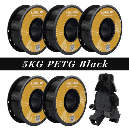 KINGROON 5KG PLA TPU PETG Filament Mix color 1.75mm 3D Printer Plastic No Bubble Spool 3D Printing Materials Wholesales