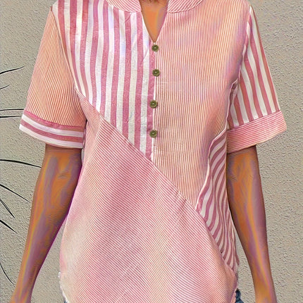 Women's Oversized Woven Shirt Long Sleeve Casual Button up Loose Fit Shirt for All Seasons