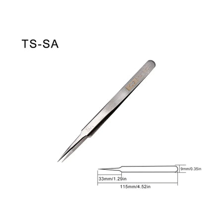 Japan RHINO Tweezers (TS-00/2A/3C/7A/SA/SS) - Precision, for Watch/Phone/Electronics/Jewelry Repair, Hand Tool