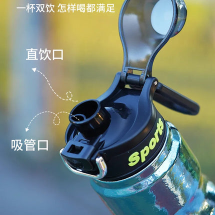 Titanium Water Bottle Thermos Outdoor Cycling Titan Canteen Drink jug Lightweight Kettle Flasks Bucket 650ML Thermal Cup Termos