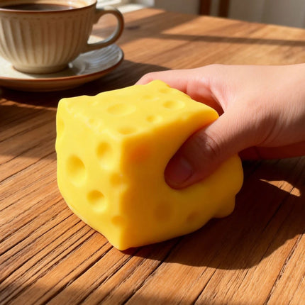 2026 Giant Cheese Squeeze Toy Extra Large Size Cheese Squishy Fidget Toys Slow Rebound Shapeable Venting Ball for Adults Gifts