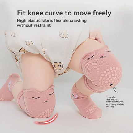 Kids Knee Pads & Baby Floor Socks Set, Anti-Slip Crawling Socks for Toddlers, Walking Learning Sports Protection, Infant Safety