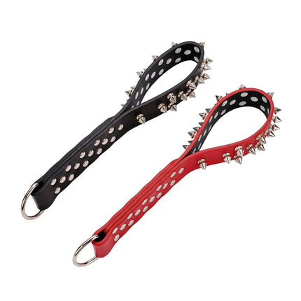 2 Colors PU Leather Rivets Spanking Paddle Whips Fetish Slave Bdsm Spank Flogger Fantasy Sexy Whips Couples Cosplay Adult Games