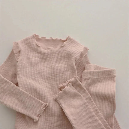 2Pcs Toddler Girl Clothes Sets Kids Homewear Pajamas For Girls Baby Girl Clothing Sets Spring Autumn