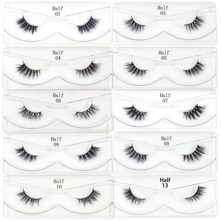 LEHUAMAO  3D Mink Lashes Wholesale Mink False Eyelashes Bulk 10/30/50 Pairs Soft Fluffy Natural Mink Lashes Makeup Mink Eyelashe