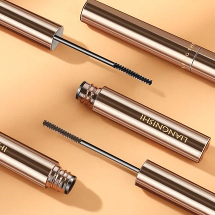 Silk Fiber Matte Mascara Makeup Ultra-Fine Brush Lengthens Eyelashes Waterproof Fast Dry Brown Black Curling Mascara Comestic
