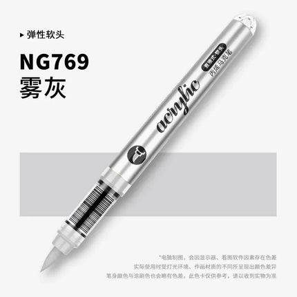 GRASP 120/1 Colors Acrylic Marker Pens Waterproof Pen Soft Brush Nib Student Art for Glass Stone Art School Supplies Stationery
