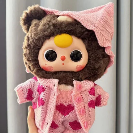 Only Clothes Baby Three 400% Gross Vinyl Plush Toy Baby Clothes New Year'S Christmas Baby Clothes Dress Set Cute Outfit Surprise