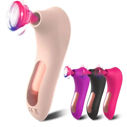 Silicone Clitoral Sucker Vibrator Oral Vacuum Powerful Sucking G Spot Stimulator Mini Size Tongue Licking Nipple Stimulator