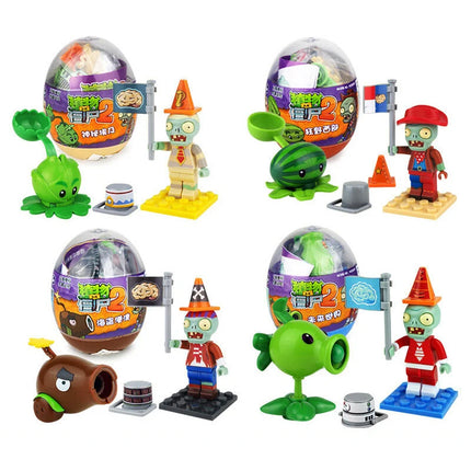 Plants Vs. Zombies Surprise Capsules Toys KidsPuzzle Assembly Toy Birthday Gifts Game Figure Model Dolls Random Send One