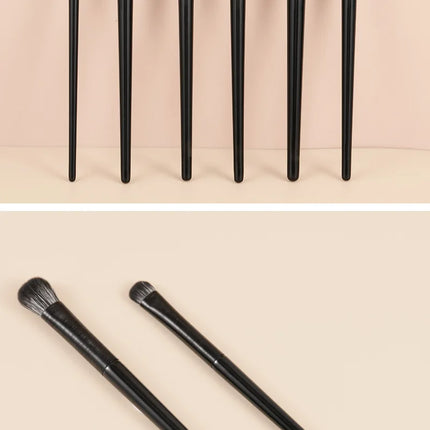 Natural Eye Makeup Brushes Set Eyeshadow Brush Eyebrow Contour Eyeliner Brush Women Eyes Cosmetic Blending Detail Make Up Tools