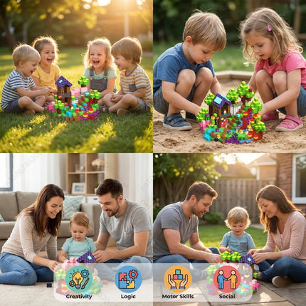 Magnetic Building Blocks Mine World Magnetic Ender Dragon Head Portal Construction Brick Cube Toy Set Gift for Boy Girl Children