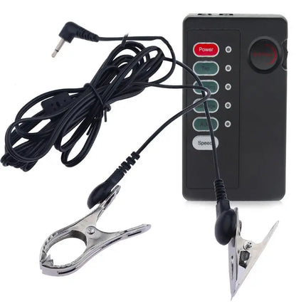 Adult Games Electric Shock Set Nipple Clip Chain Nipple Clamps Adjustable Nipple Clamps For Exciting Sexual Pleasure