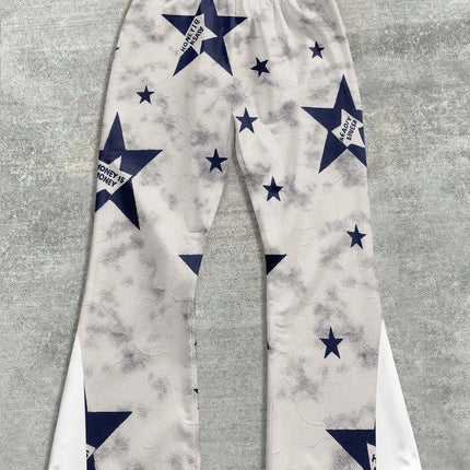 Y2k Flared Pants Men Loose 3D Print Trousers Casual Sweatpants Mid Waist Sporty Female Clothes Streetwear Hip Hop Vintage Pants