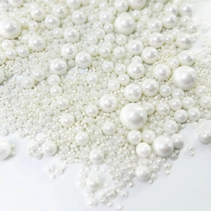 130g/4.58 Oz Pearl Sugar Sprinkles,Mix Size,Ice Cream Cake Toppings and Cookie Decorating,Wedding Party Chirstmas Supply
