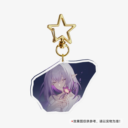 Game Honkai Star Acrylic Keychains Stand Cyrene DanHeng Evernight Cerydra Castorice Phainon Figure Pendant Car Key Chain Gifts