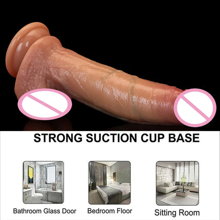 Thick Dildos Realistic Liquid Silicone Huge Penis Women Sex Toys G-spot Masturbation Big Dick Strap on Anal Dildo Lesbian 18+