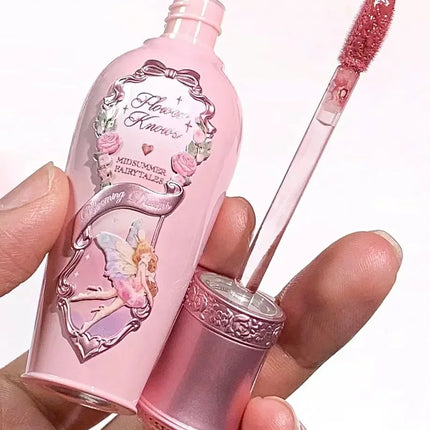 Flower Knows Midsummer Fairytales Series Mirror-shaped Lip Gloss Moisturizing And Non-sticky Lipstick