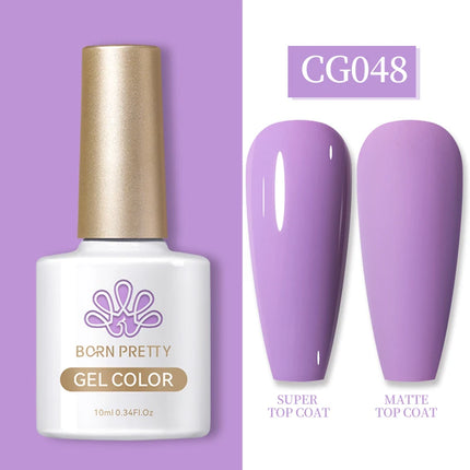 BORN PRETTY 10ml Gel Nail Polish Gel 130 Colors Semi Permanent Solid Nail Gel Varnish Soak Off UV Gel for Base Top Coat