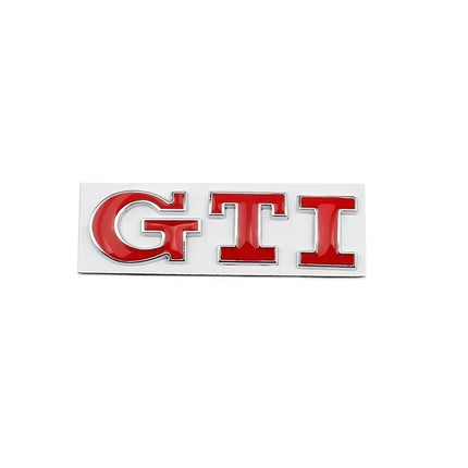 Metal GTI Logo Car Rear Trunk Emblem Side Sticker for Volkswagen VW Golf 4 5 6 7 8 Polo Jetta Tiguan Passat T-Roc MK2 MK5 MK7