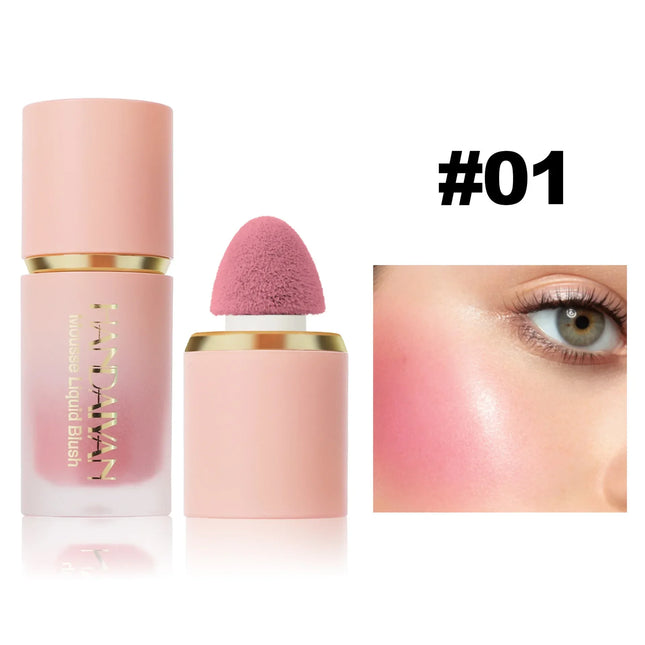 6 Colors Liquid Blush Waterproof Multi-purpose Facial Nourishing Blush Stick Cheek Natural Blusher Cute Korean Makeup for Women