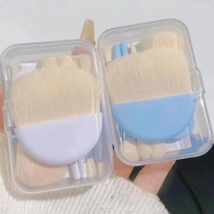 6pcs  Mini Makeup Brush Set Professional Portable Foundation Concealer Eyeshadow Powder Blush Brush Beauty Makeup Tools