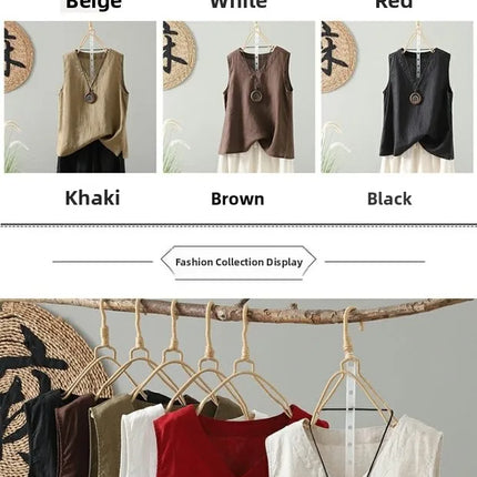 Retro Han Hanma Svel Strap Vest Women's Inner Summer Overhead Base irt  Casual Versatile Slimming Top