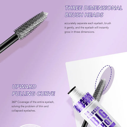 5D Volume Mascara Lasting Styling Waterproof Quick Dry WHITE Curling Lengthen Long Eyelash Silk Extension Cream Тушь Для Ресниц