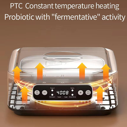Automatic Yogurt Maker 110V/220V Professional Adjustable Temperature Time Multifunctional Ice Cream Pudding Maker for Kitchen
