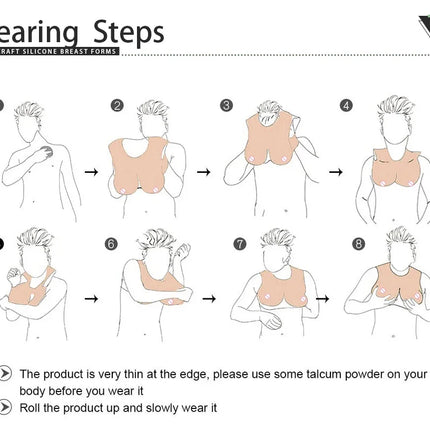U-Charmmore DIY Inflatable Z Cup Realistic Fake Silicone Breast Forms Fake Huge Boobs Air Filliing for Crossdresser Transgender