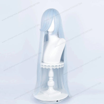 Anime 100Cm Long Staight Cosplay Synthetic Wig Black White Red Pink Brown Gold Blue Women Heat Resistant Hair High Quality Wigs