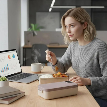 A66T-Stainless Steel Container Electric Lunch Box For Adults Rechargeable Portable Warmer Electric Lunch Box With Heating Functi