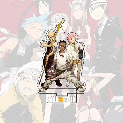 Anime Soul Eater 15cm Acrylic Character Black-star, Kid Standing Model Stand Desktop Decoration Gift