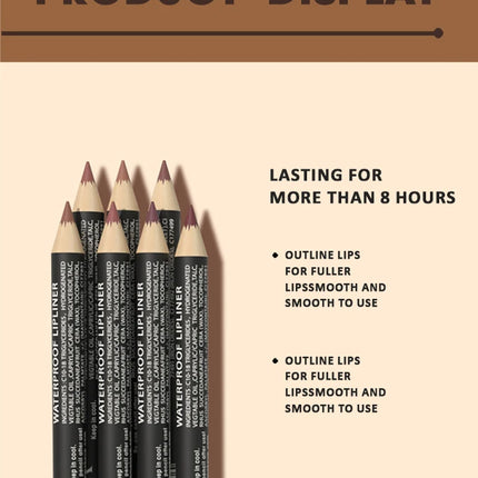 6PCS/SET Nude Lip Liner Makeup Set - Natural and Long-lasting Waterproof Matte Effect Lip Liner, Suitable for Daily Makeup