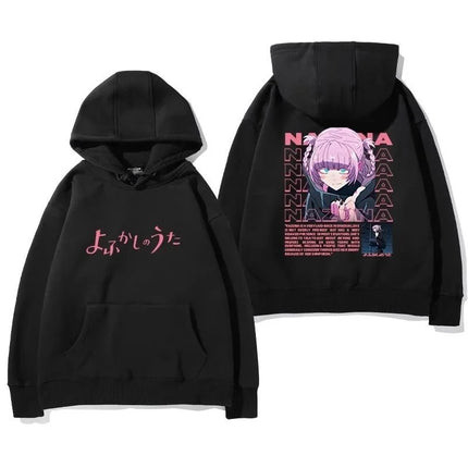 New Japanese anime Call of the Night hoodies Nazuna Nanakusa Ko Yamori Cartoon hooded sweatshirt Men's and women's Y2K hoodies