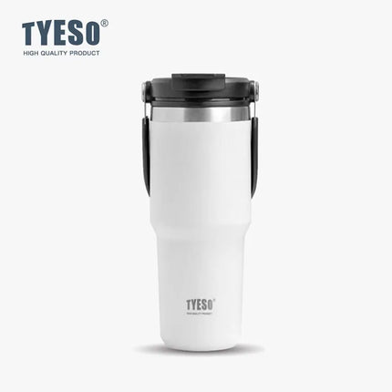 TYESO 600/900/1200ML Travel Coffee Mug Stainless Steel Double Walled Vacuum Water Bottle Tumbler Thermo Bottle Insulated Cup