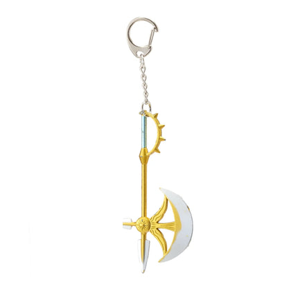 Anime The Seven Deadly Sins Escanor Rhitta Keychain Nanatsu no Taizai Axe Bottle Opener Pendant Key Ring for Men Jewelry Gifts