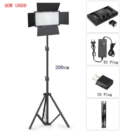 U600 LED Video Light Studio Light Kits Selfie Light Streaming Lights Camera Photographer Lamp For Tiktok YouTube Eyelash Lamp