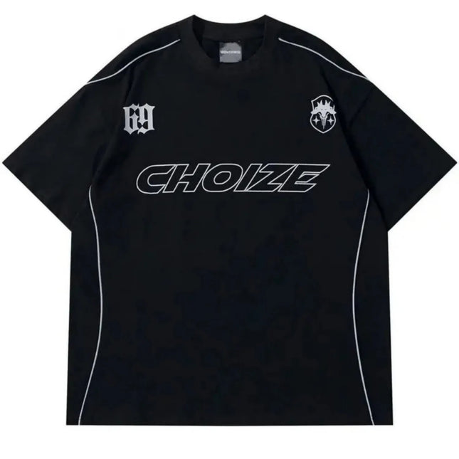 2026 Summer Men's T-shirt with Letter Print Breathable Lightweight Casual Fashionable Outdoor Style