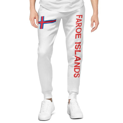 Mens Sweatpants Faroe Islands Flag Pants with Pockets Joggers Soccer Football Multifunction Sports Sweat With Drawstring