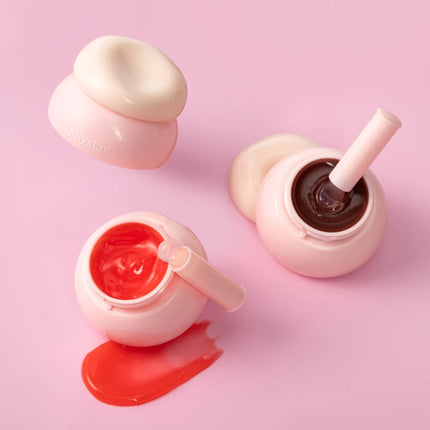 Little Round Jar Multi-Color Jelly Lip Balm for Lips and Cheeks Vibrant Colors Moisturizing and Nourishing Lip Nectar