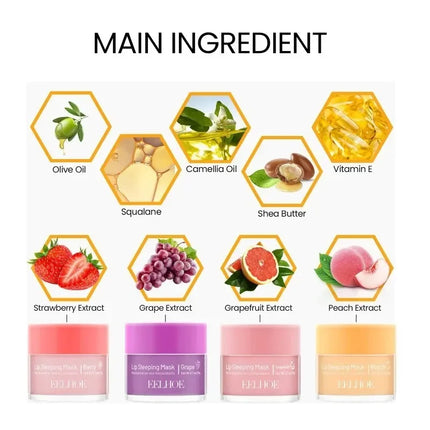 Reduce Lip Wrinkle Line DayNight Repair Lip Balm for Dry Chapped Cracked Dry Lips Moisturizing Hydrating Lip Mask for Women Men