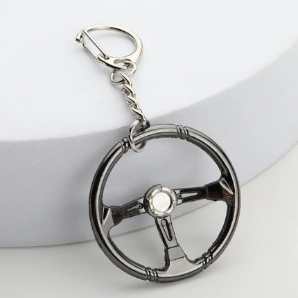 Creative Gear Head Keychain Speed Gearbox Keyring For Car Key Turbo Hub Brake Disc Pendant Shock Absorber Keys Holder Chain Ring