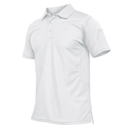TACVASEN Summer Colorful Fashion Polo Tee Shirts Men's Short Sleeve T-shirt Quick Dry Team Work Green T-Shirt Tee Tops Clothing