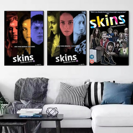 Classic TV Series S-Skins Poster Modern Minimalist Wall Art Prints for Bedroom Living Room Home Decor Interior Gift