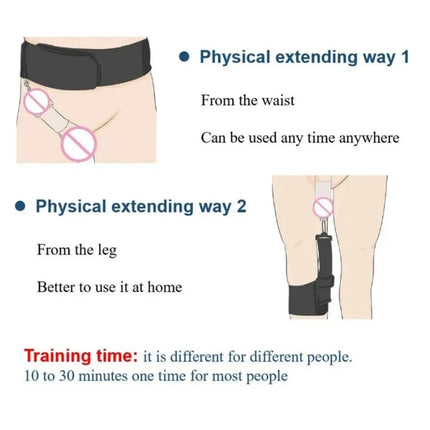 Vacuum Penis Pump Extender Kit Silicone Sleeve And Plastic Cup With Belt For Physical Traction Training