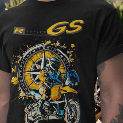 605@EY B.MW R 1150 GS T Shirt Perfect Biker Gift For Long Way Round Fan Rider Top For B.MW Owners Husband Present Moto R1150GS A