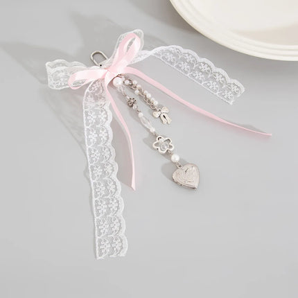 Y2K Phone Charm Bow Heart Star Keychain Pendant Kawaii Key Chain Bag Phone Chain Cute Accessory For Girls Women Jewelry