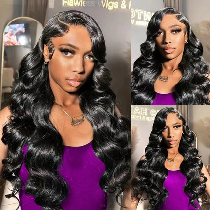 32 32 34Inch Body Wave Bundle Human Hair Brazilian Hair Natural Black Water Wavy Weave 3/4 Pcs Bundles Extensions For Women